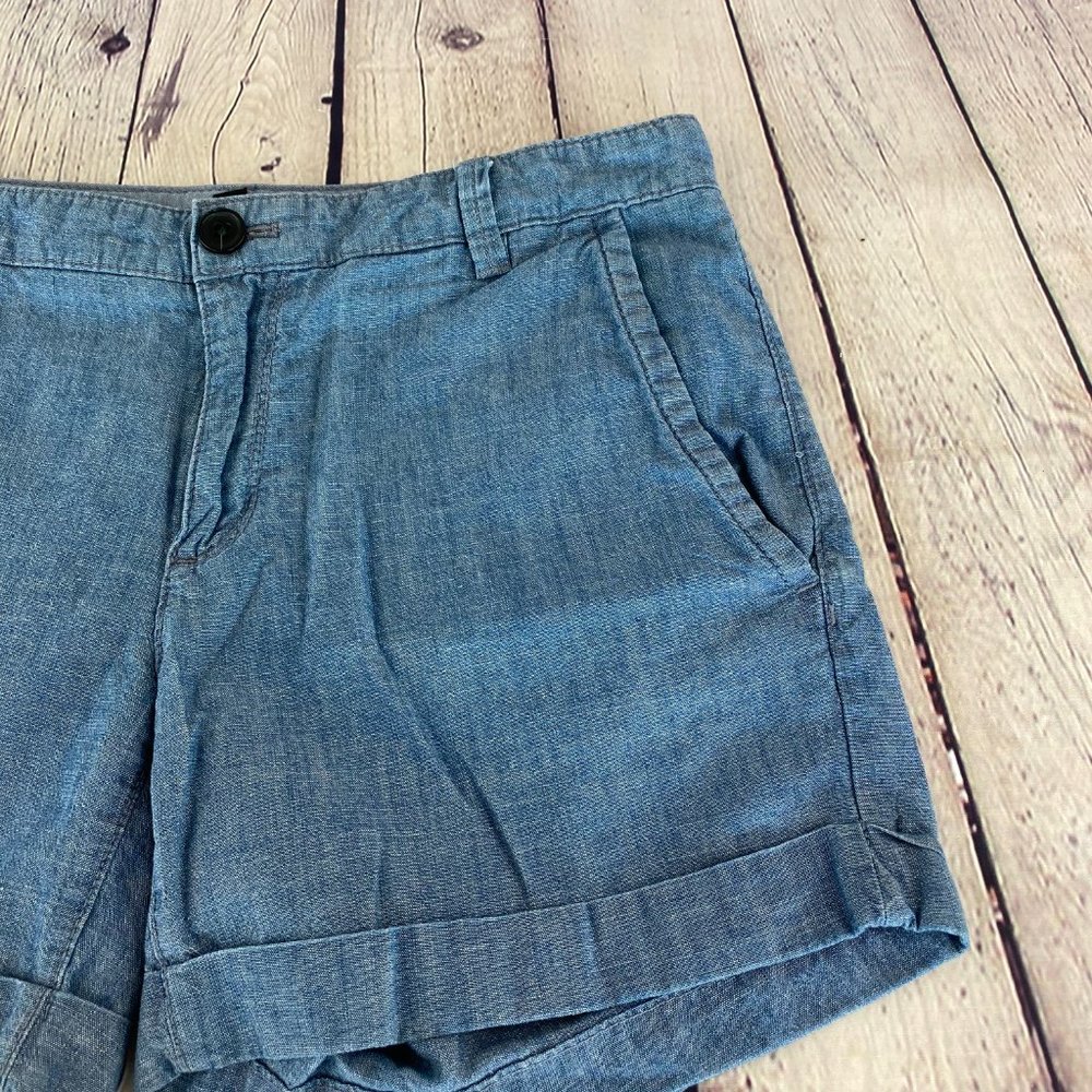 Banana Republic Cotton City Chino Blue Shorts - Picture 2 of 7